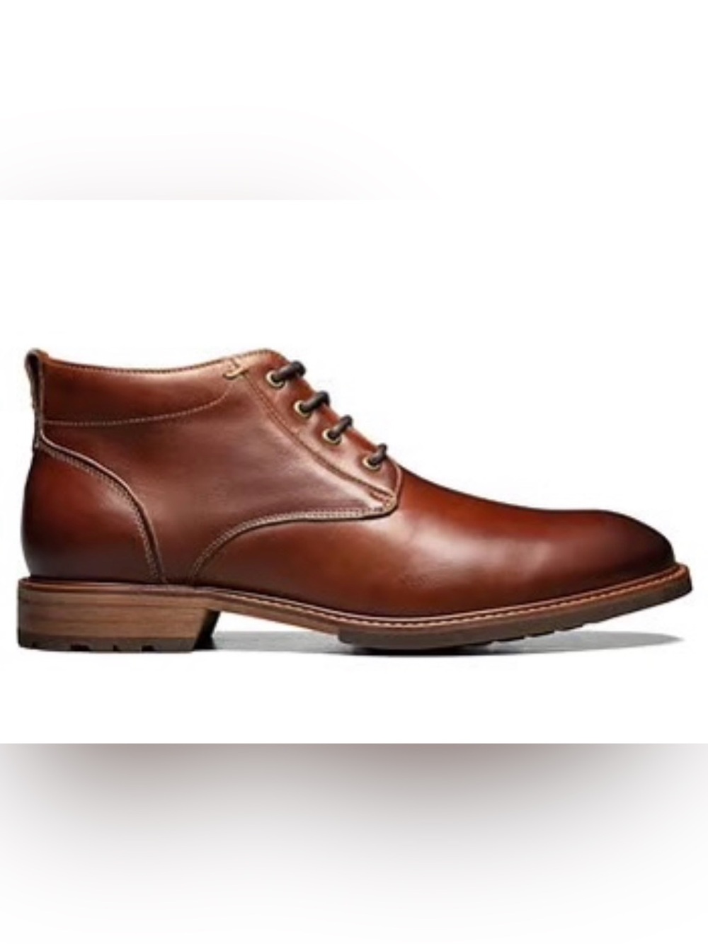 Florsheim Lodge Plain Toe Chukka Boots Brown Leather 13W 13 Wide Excellent!